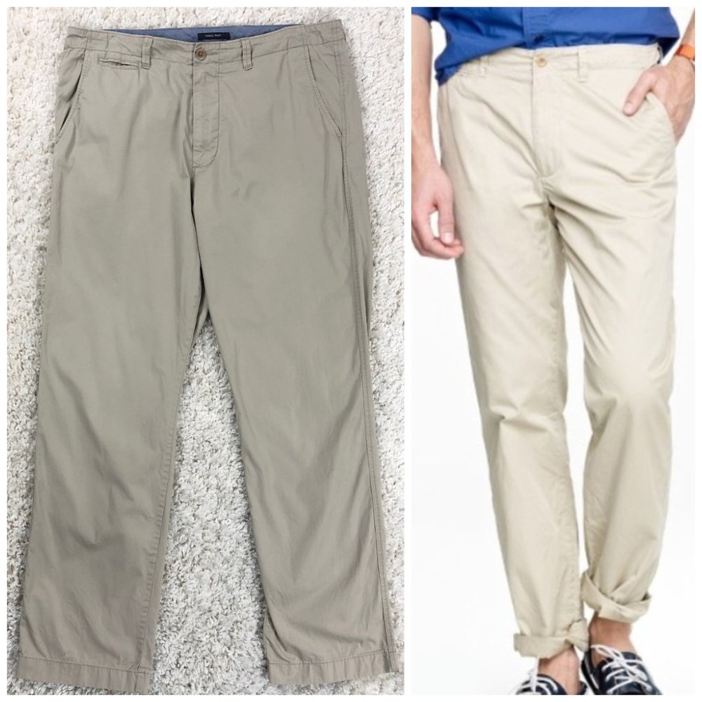 J Crew Essex Pant regular fit khakis 36W 32L